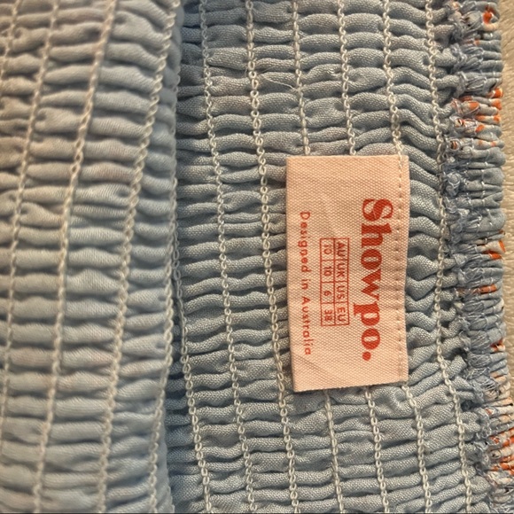 Showpo Floral Two Piece Crop Top with Skirt size 6 - Picture 8 of 9